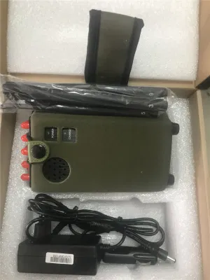 Potente blocco del jammer di segnale portatile per 10 antenne per CDMA/GSM/3G/4G LTE Cellulare/Wi-Fi 5,8g /Bluetooth GPS e radio RF da 315/433/868MHz Jammer