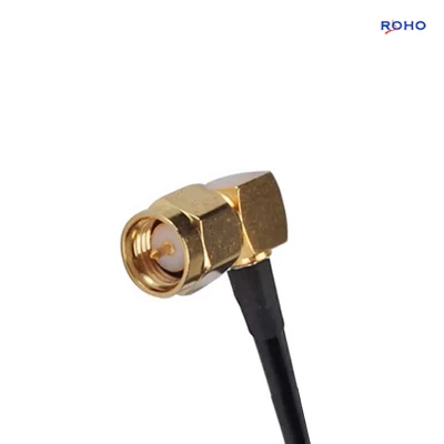 Antenna GPS RP TNC maschio a SMA maschio ad angolo retto Con cavo coassiale RG58 per GSM CDMA 3G 4G LTE Amplificatore di segnale