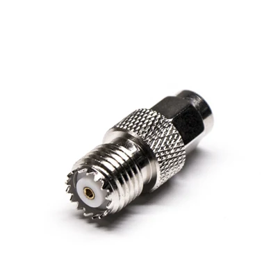 Adattatore maschio SMA diritto a presa UHF femmina SO239 Connettore RF 50 ohm 6 GHz nichelatura