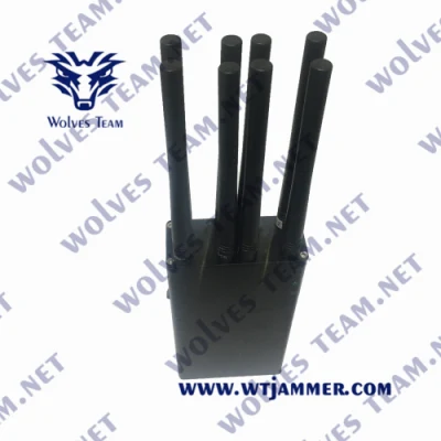8 antenne dispositivo portatile Wi-Fi Bluetooth Signal Jammer GPS Signal Blocker/ GSM CDMA 3G 4G cellulare Jammer