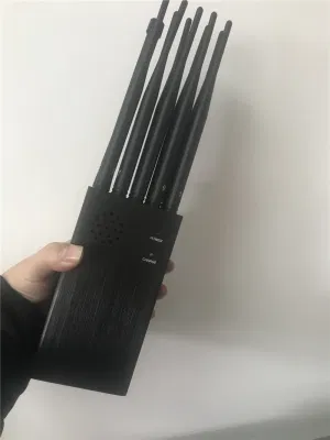 Potente blocco del jammer di segnale portatile per 10 antenne per CDMA/GSM/3G/4G LTE Cellulare/Wi-Fi 5,8g /Bluetooth GPS e radio RF da 315/433/868MHz Jammer