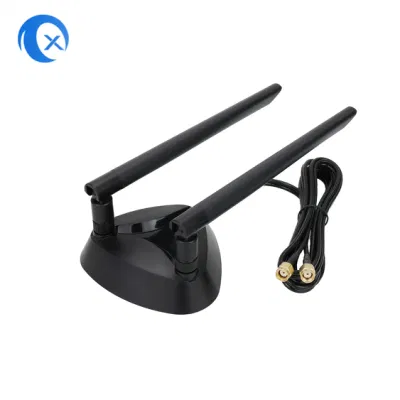 Antenna WiFi Extender magnetica ad alto guadagno da 5 dBi dual band da 2.4/5,8 g con Cavo RG174 per PC