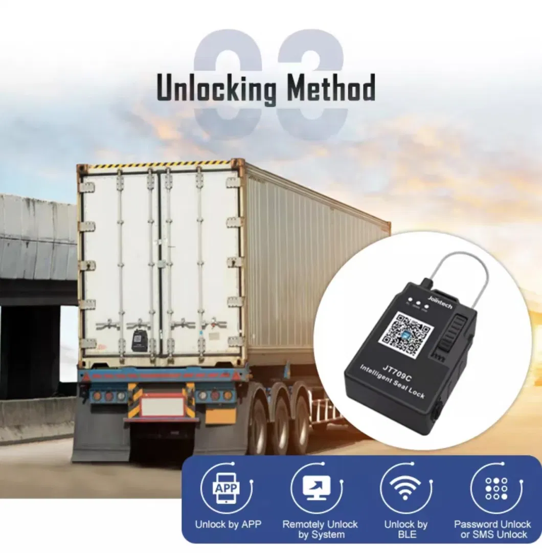 Jointech 709c GPS Container Navigation E-Seal Cargo Logistic Location Truck GPS Tracker Electronic Seal Smart Lock