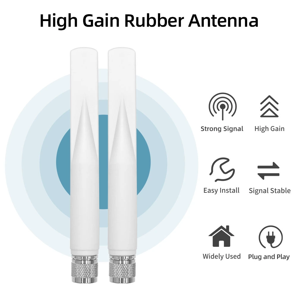 Fiberglass N-Male Connector 2.4G 4G 5g WiFi Antenna for Router Base Station
