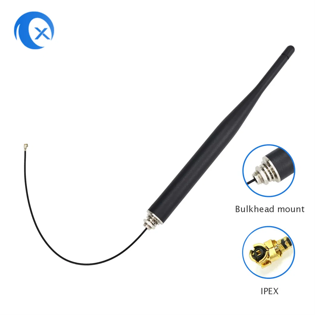 5g/5.8g Bulkhead Screw Mount Indoor WiFi Antenna with Pigtail Ipex Connector