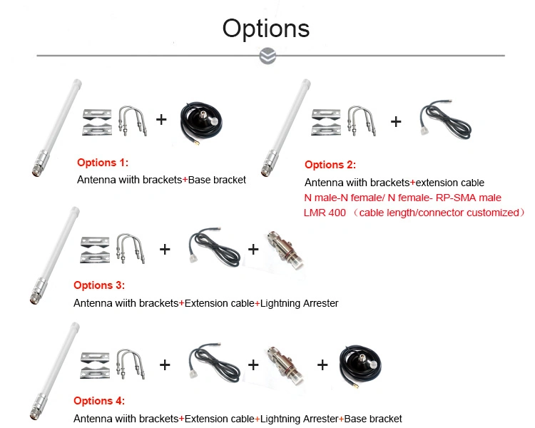 3dBi 5dBi 5.8dBi 8dBi 10dBi 12dBi Omni Directional Outdoor Lora Helium Miner Antenna 915 MHz 868 MHz