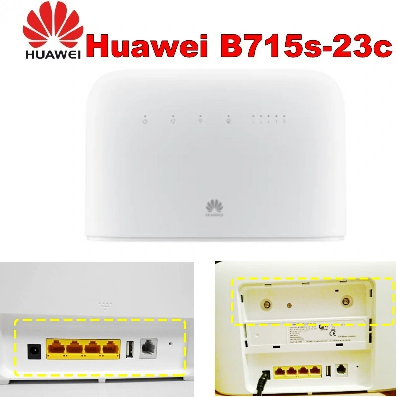 Unlocked Huawei Router B715 B715s-23c Wireless Gateway Wi-Fi CPE 4G LTE FDD VoIP Router Cat9 450Mbps with Antenna