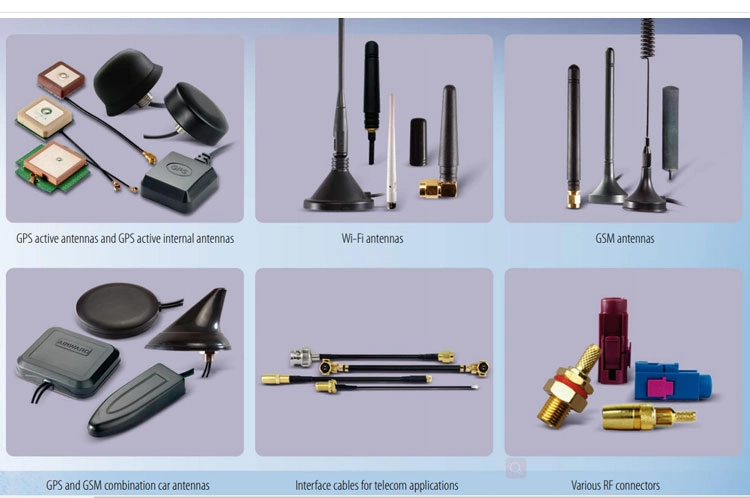 Customization Is Available WiFi GPS GSM Combination Antenna with Rg174