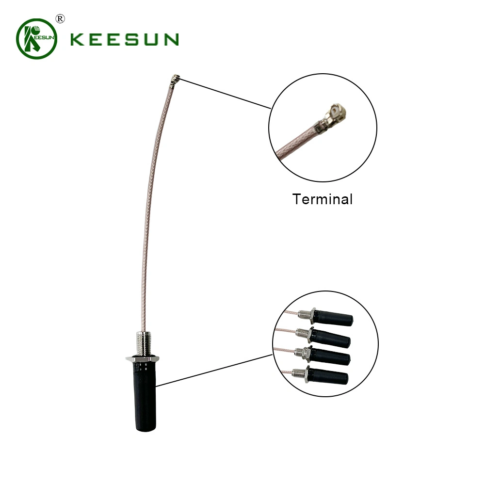 2.4G Energy Storage Waterproof Campaign Antenna with I-Pex Rg178 Lineline Length 105mm