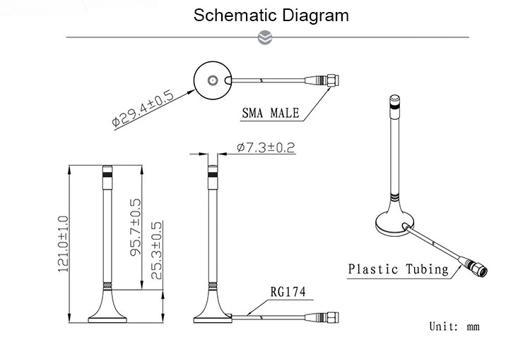 Magnet Mounting LTE External Antenna High Gain Omni Directional Antenna Long Range 4G Communication Antenna