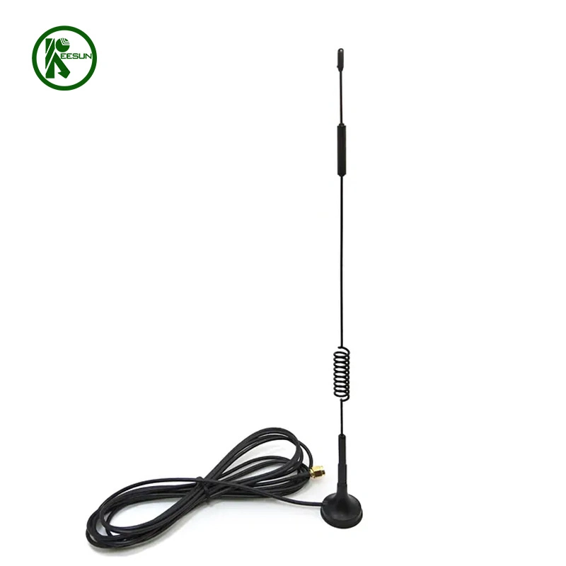 Sucker Magnetic Antenna SMA Male Rg174 Cable Coil Spring Car Antenna