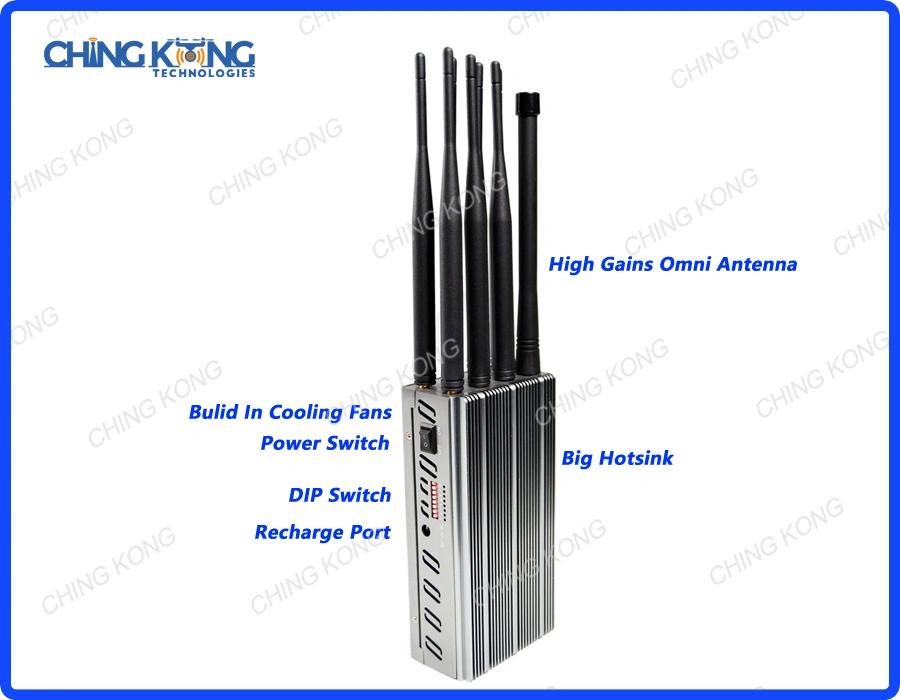 8 Antenna Portable GSM 3G 4G WiFi Location GPS Signal Interference