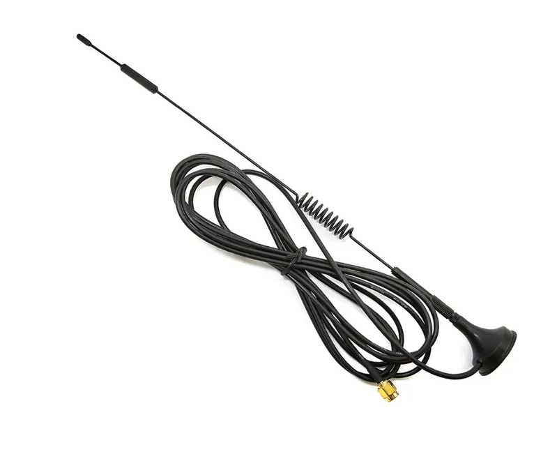 Sucker Magnetic Antenna SMA Male Rg174 Cable Coil Spring Car Antenna
