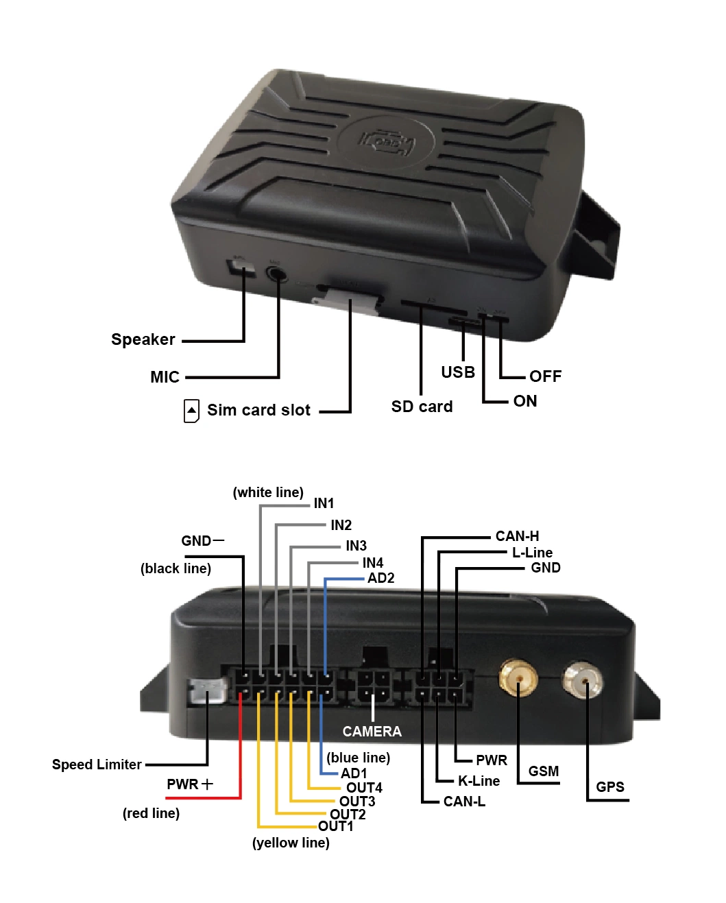 4G Vehicle Fleet Management GPS Tracker with Speed/Fuel Consumption Monitoring (TK528-TN)