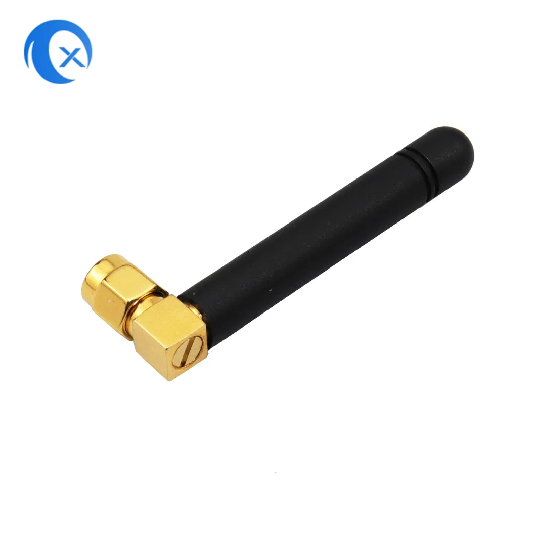433 MHz Antenna 1dBi Gain with Right Angled SMA Male Connector
