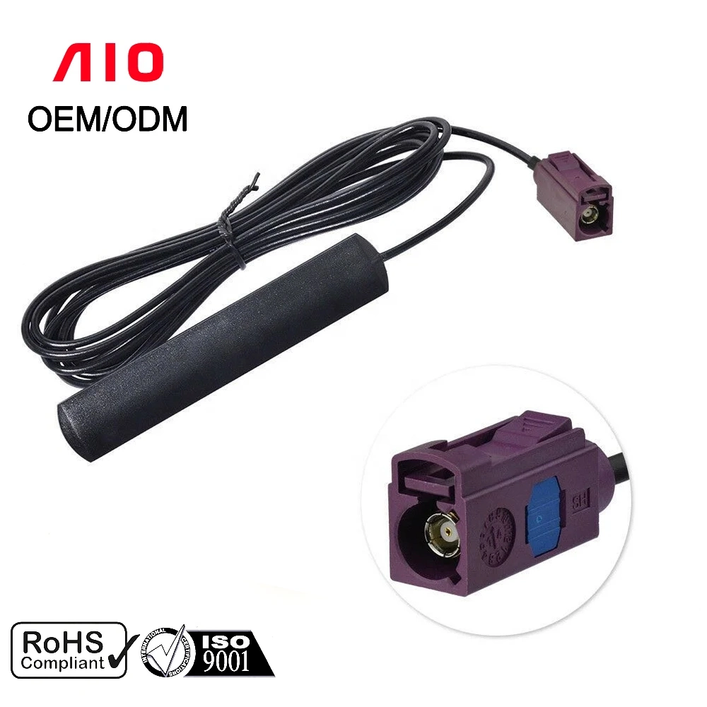 4G LTE UMTS GSM GSM Car Telematics Fakra D Female to Female Coax Pigtail Cable Rg174 for B-MW/VW/Audi/Mercedes