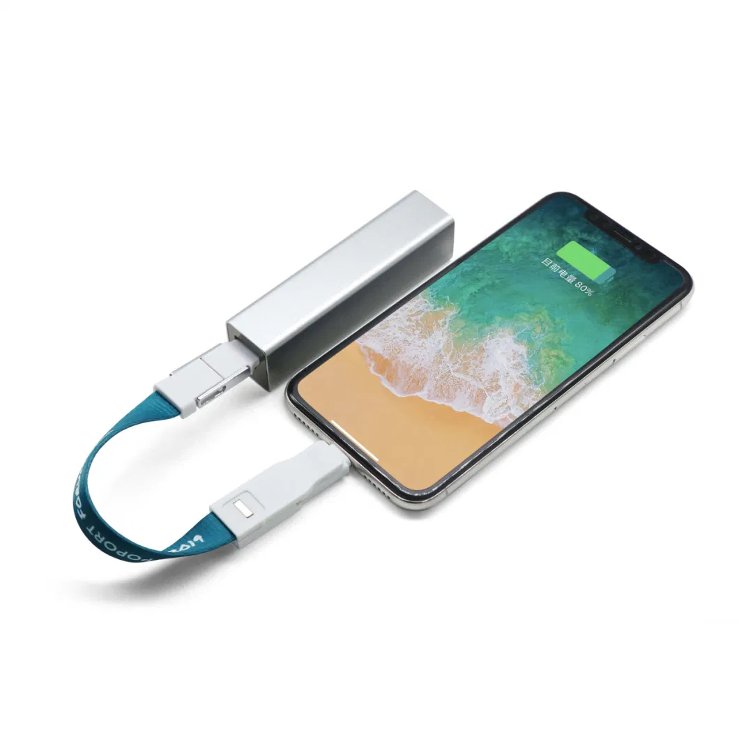 Double Type-C Interface 4 in 1 Keychain USB Charging Cable