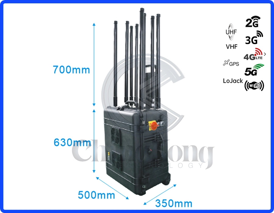 Portable Drawbar Box Dds Broadband Ied Signal Jammer VIP Jammer Explosion-Proof Device