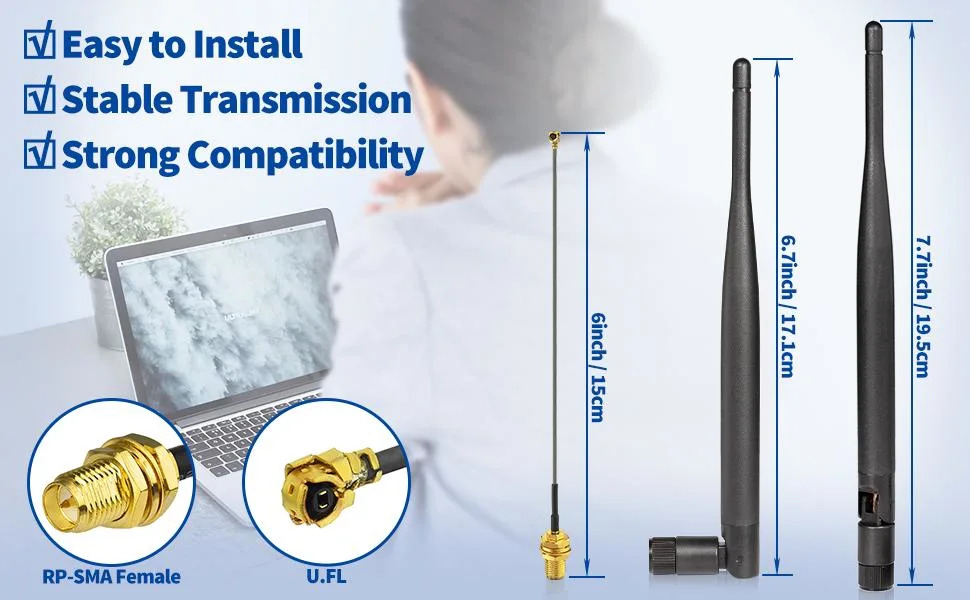 190mm Length Indoor Stick GSM Router Antenna with External SMA Male Connector