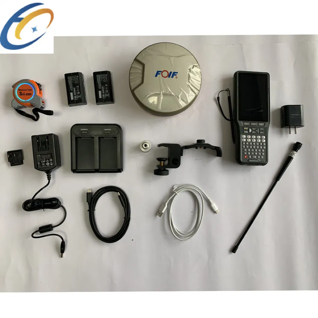 Good Quality Android GPS Foif A90 800 Channel Intelligent GPS Gnss Receiver Base and Rover Combined Rtk GPS External Radio 1 Imu