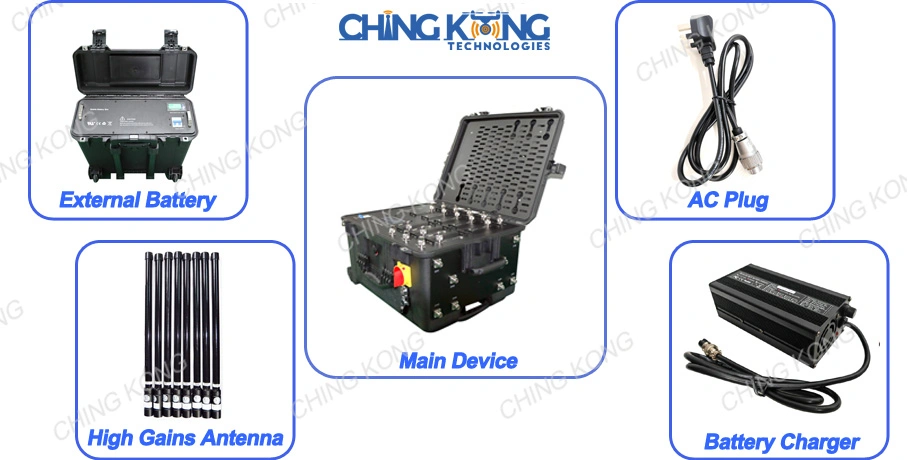 800W High Power Portable Cell Phone Jammer