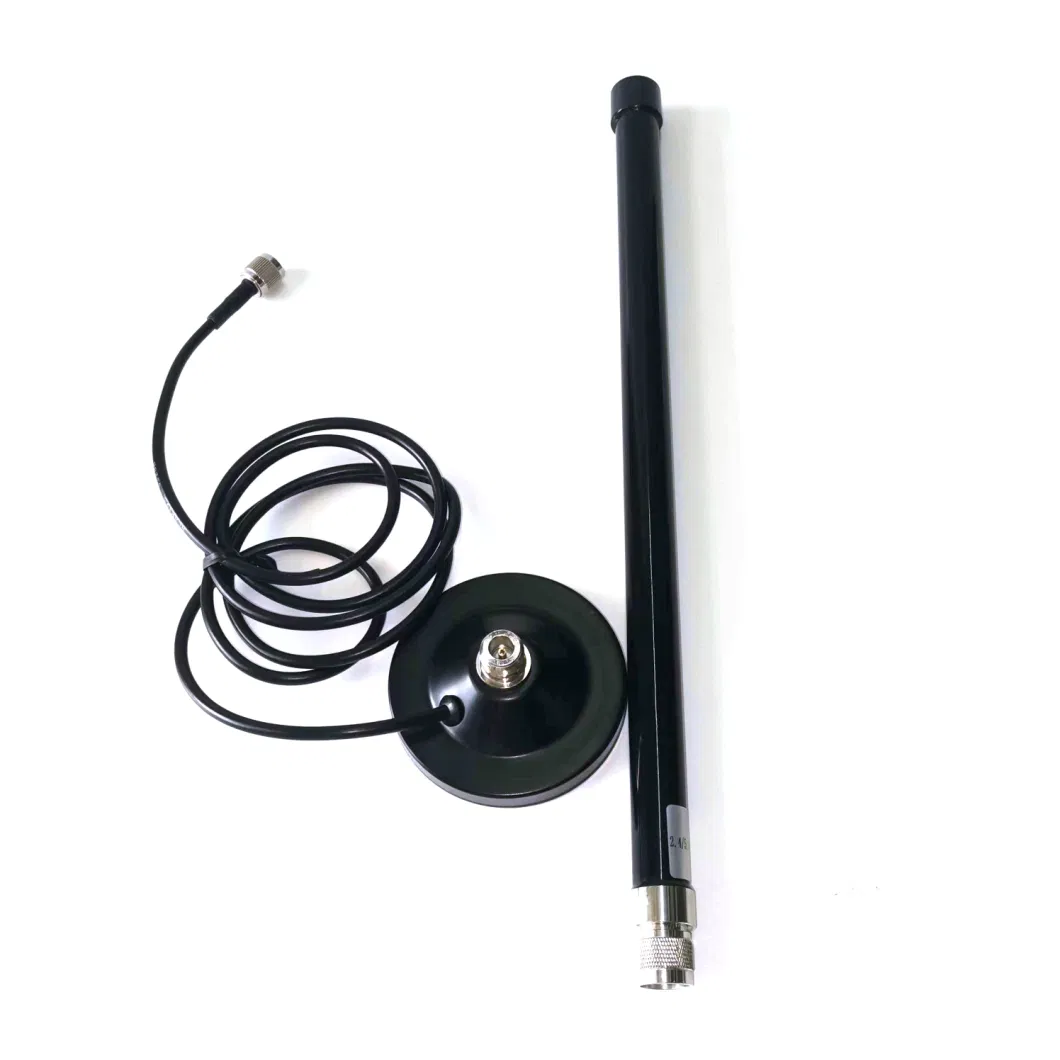 N Male to TNC Male Car Antenna Strong Magnetic Sucker Base 2.4G 5.8g Double Band FRP Antenna with Rg58 Line