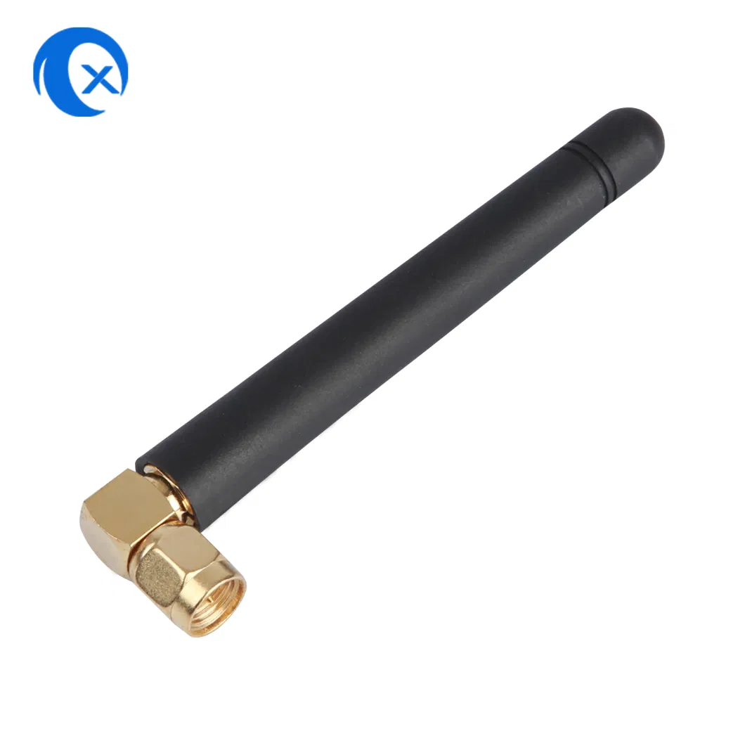 Quad-Band SMA Right Angle 433MHz GSM Rubber Antenna for GSM