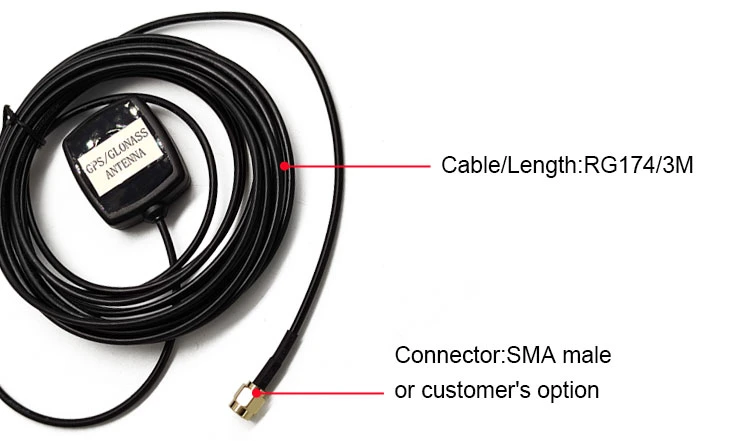 Jca222 Adhesive or Magnetic External Glonass/Beidou/GPS Antenna