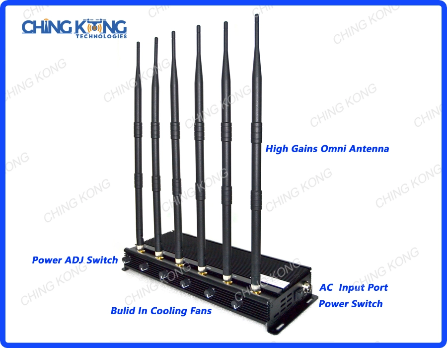 6 Antennas Used in Car GSM 3G 4G 2.4G Lojack GPS Jammer