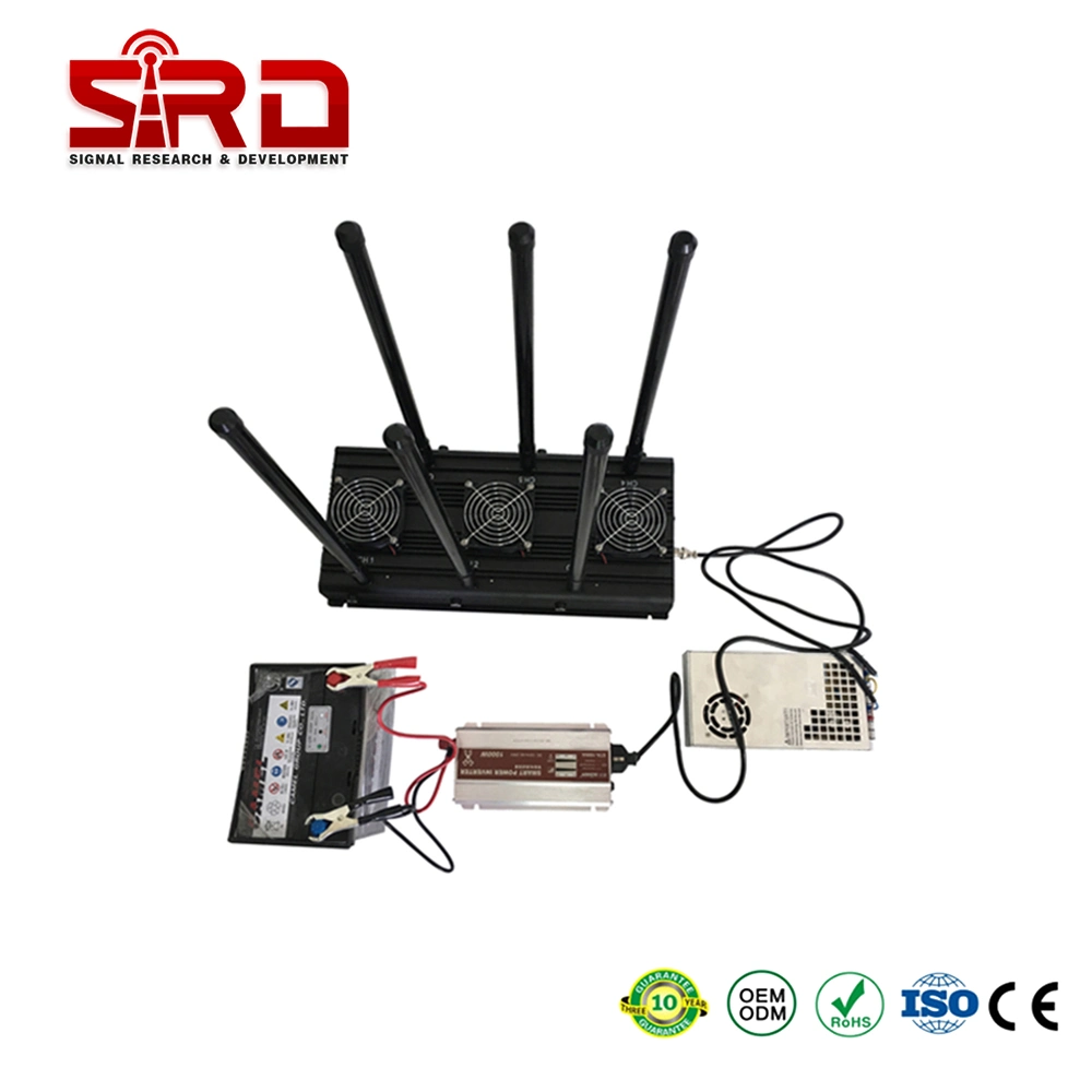 RF Signal 93W Desktop 6 Antennas Multi-Bands WiFi Bluetooth Mobile Network50 Meters Signal Shielder