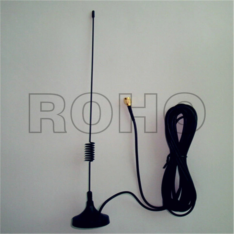 3G 4G Omni Directional Spring Antenna with SMA Male Connector Magnetic Base LTE Bands 12dBi Gain