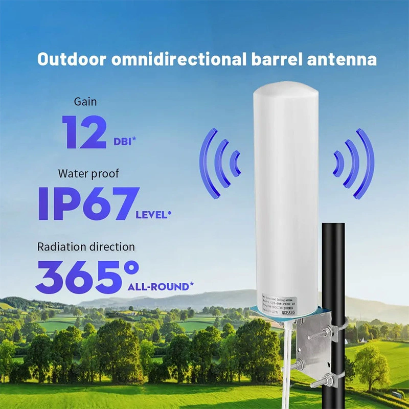 Waterproof Omni Barrel LTE Signal Strength 4G Outdoor WiFi Base Station Antenna