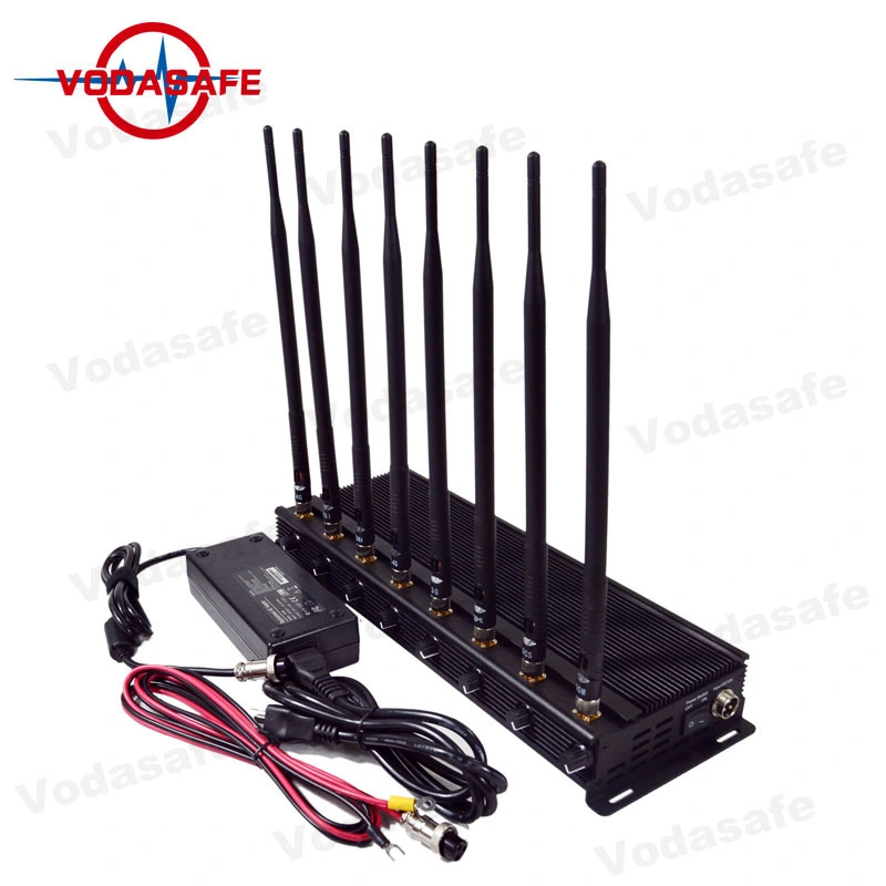 2g 3G 4G LTE Wi-Fi Bluetooth Spam Call Blocker Jamming 50 M 8 Antennas GPS Signal Jammer