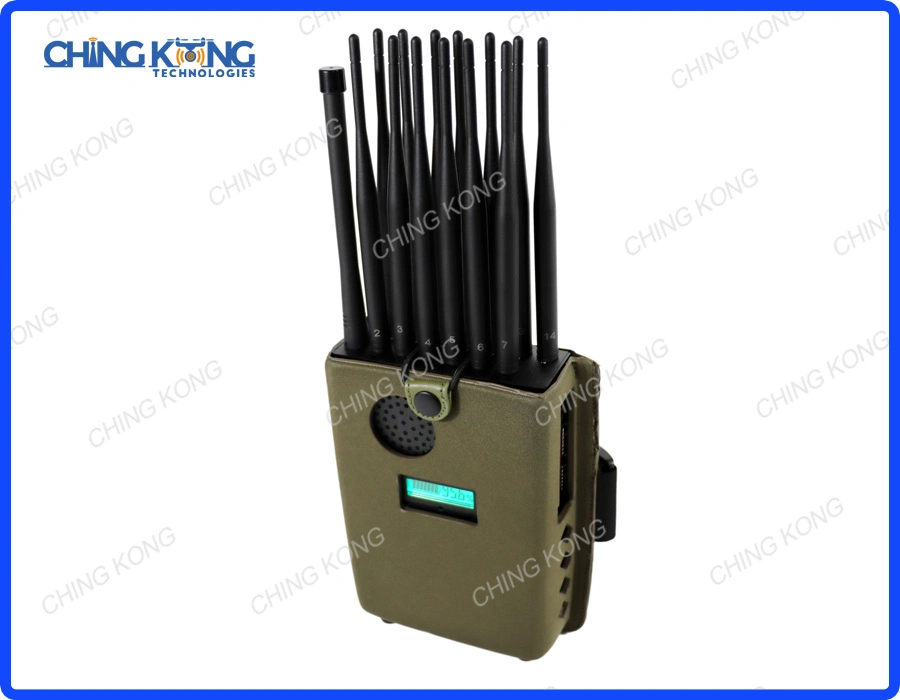 Handheld 14 Antenna 5g Signal Interference, Blocking Signals up to 25 Meters