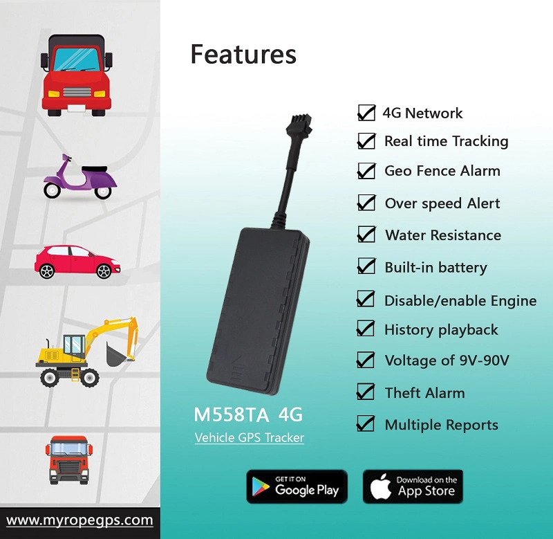 4G GPS Tracking Device GPS Tracker Cut off Used for Vehicle Tracking and Navigation