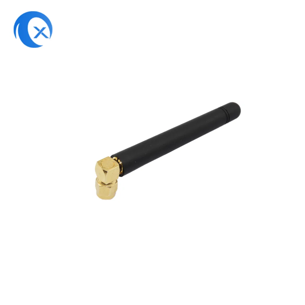 Quad-Band SMA Right Angle 433MHz GSM Rubber Antenna for GSM