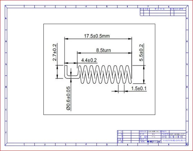 Free Samples Copper Helical Antenna 868MHz 915MHz Spring Wire Antenna