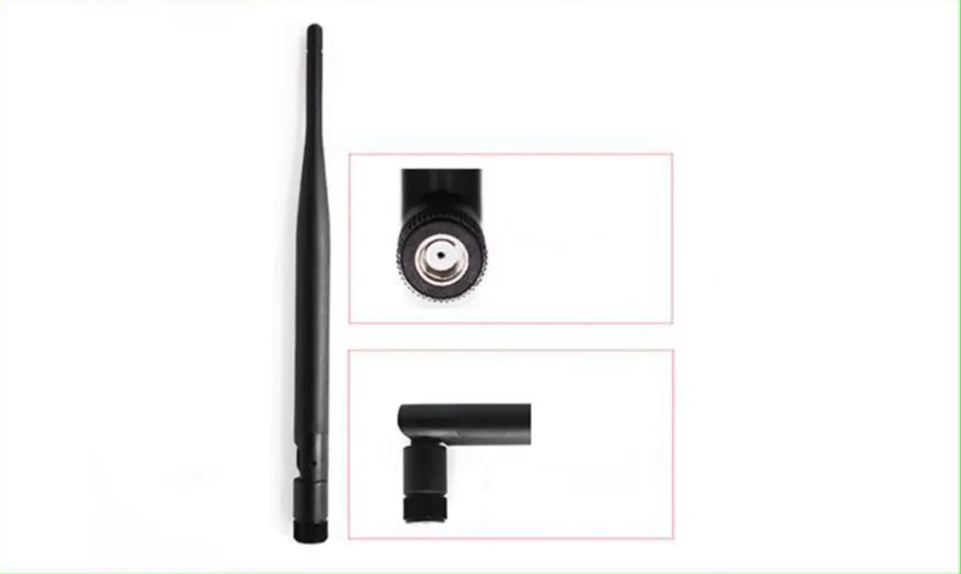 High Gain 2.4G/5.8g Rubber Rod Antenna with SMT Male