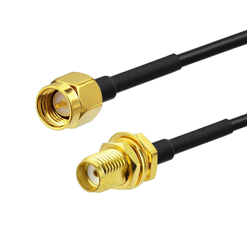 Rg174 Coaxial Cable WiFi Antenna Extension Cable Lead RP-SMA for Wi-Fi Routers D-Link Fme Female Connector