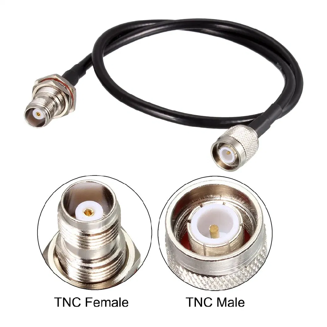 Low Loss TNC Male to TNC Female Antenna Extension Cable for GPS RF Wi-Fi and Ham Radio Rg58 Coaxial Cables