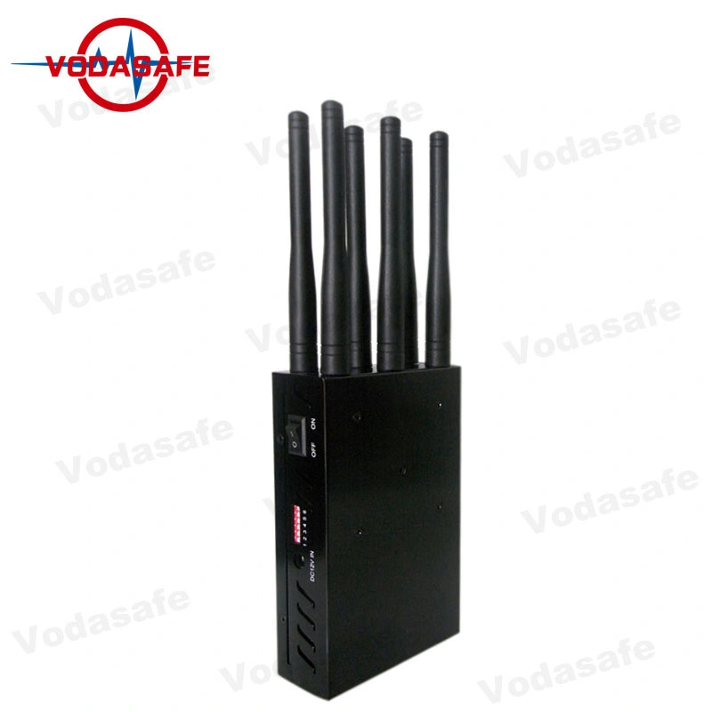 WiFi Bluetooth GPS Lojack Portable Phone Tracker Blocker Six Antennas Phone Signal Scrambler