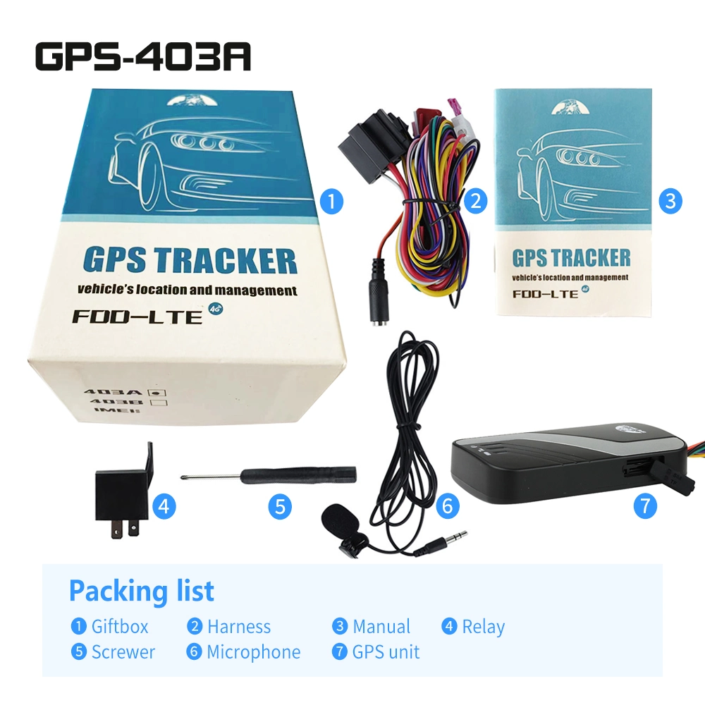 4G Tracker Free Platform Real-Time Positioning Fleet Management Auto Supplies Vehicle GPS Tracker Tk403b