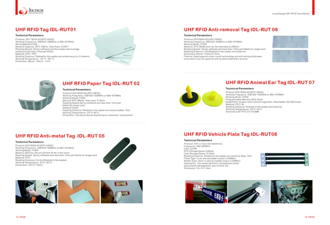 Long Range UHF RFID Antenna for Parking System