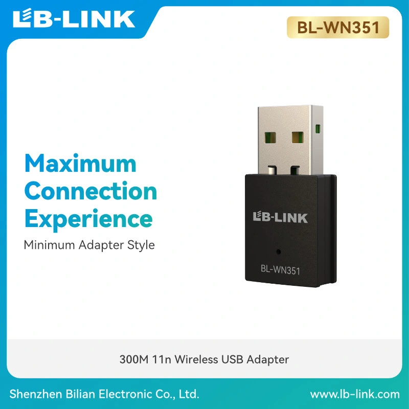 LB-LINK BL-WN351 300Mbps Wireless N USB Adapter Wireless Network Card WiFi Adapter Realtek Chipset Wi-Fi Dongle OEM ODM 300Mbps WiFi Card