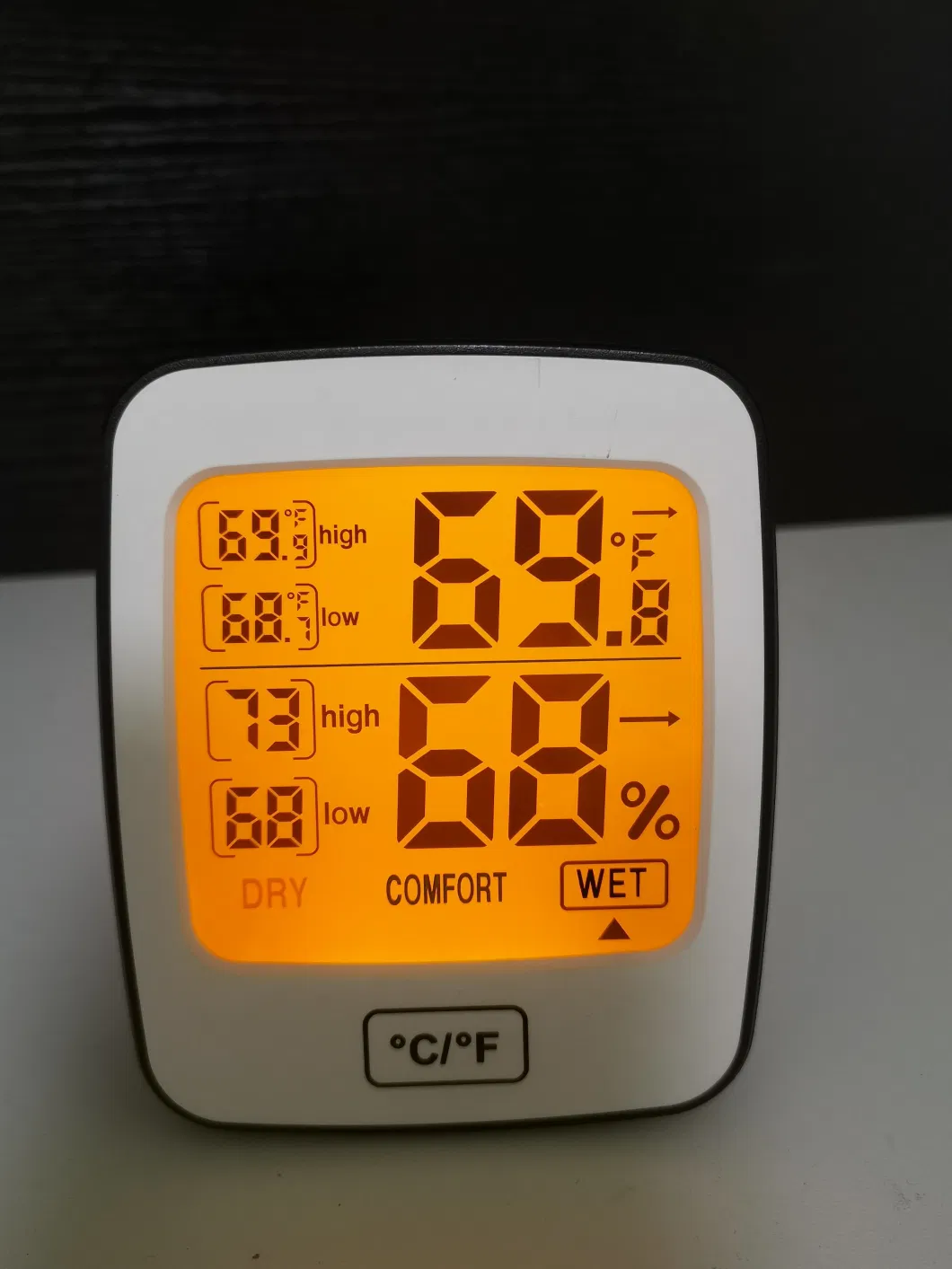 LCD Digital Temperature Humidity Gauge Hygrometer Thermometer for Both Indoor and Outdoor