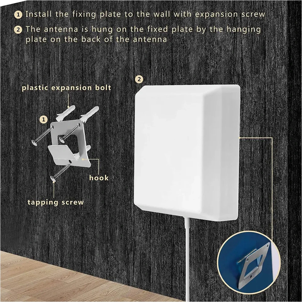 160*160*45mm 8dBi 2g 3G 4G Indoor Wall Mount Antenna Directional Panel Antenna