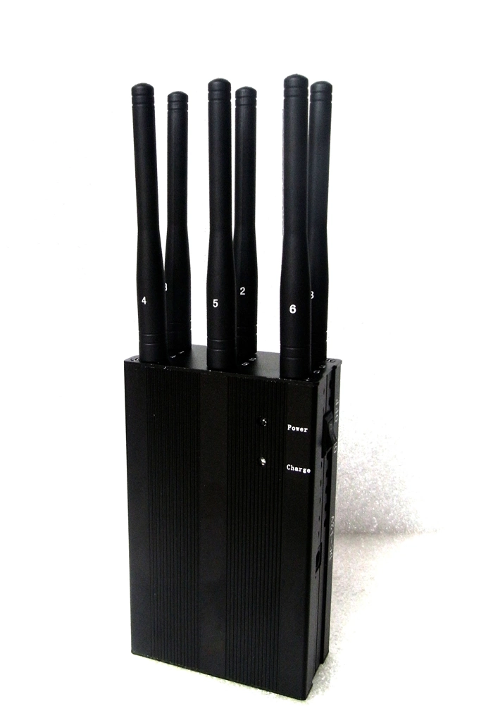 6 Antennas High-Power Portable 3G/4G Wimax/WiFi/Gpsl1 Cellphone Jammer