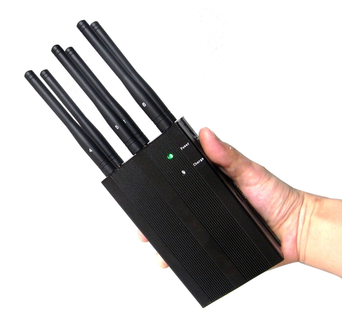 6 Antennas High-Power Portable 3G/4G Wimax/WiFi/Gpsl1 Cellphone Jammer