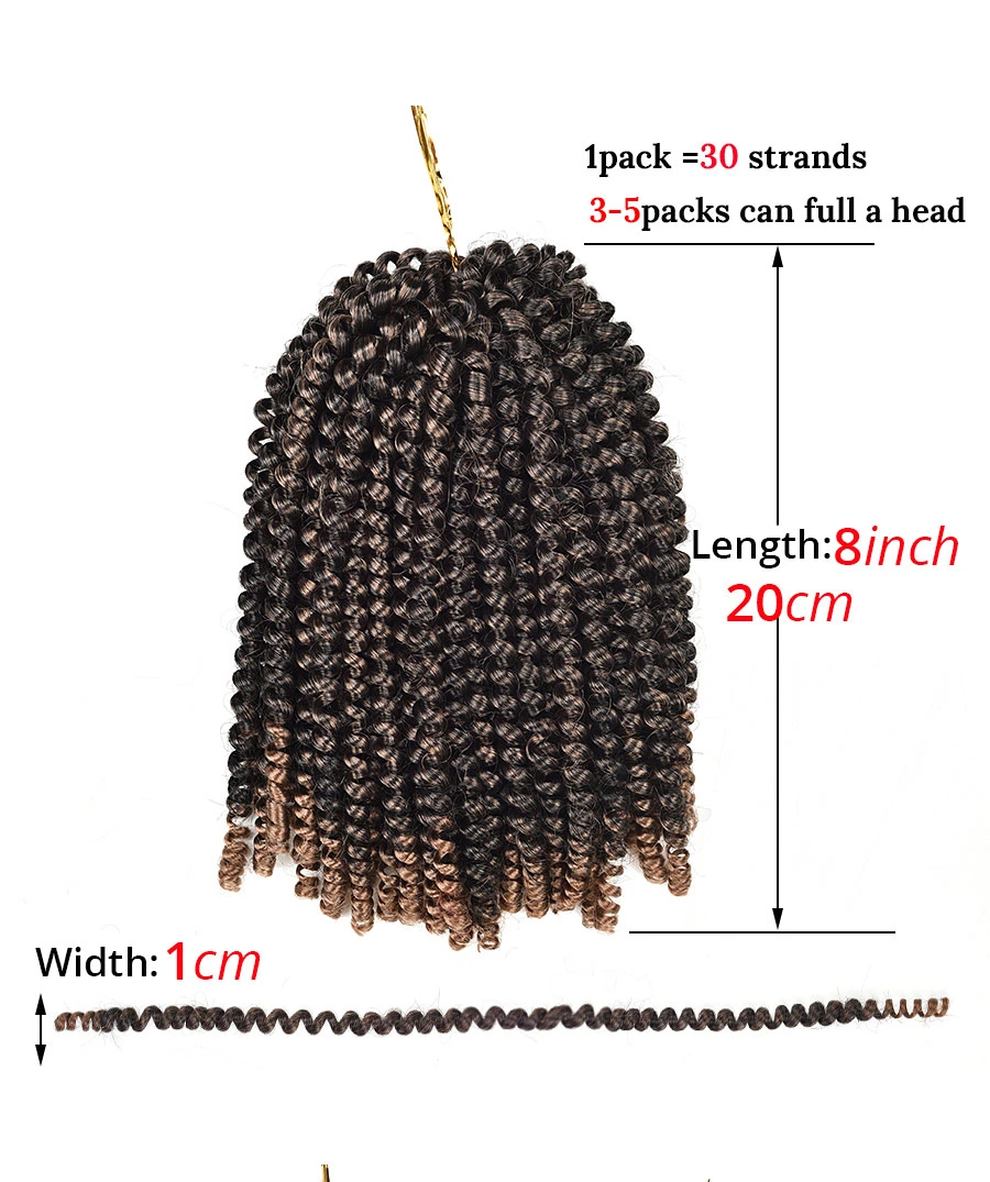 Fashion Style Extensions Twist Hair Crochet Braiding Spring Twist