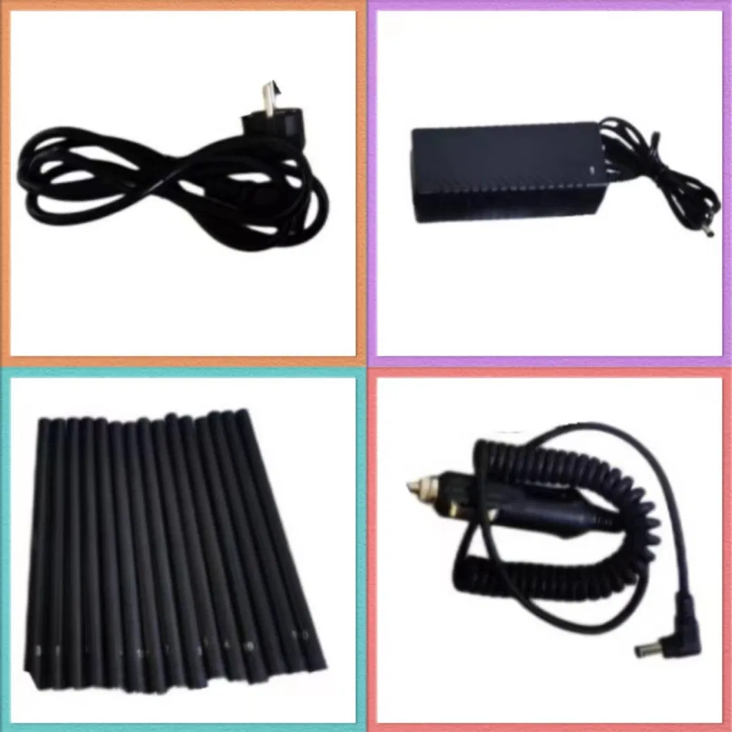 21-Antennas Handheld All-in-on Full Band UHF/VHF/GPS/WiFi-2.4G-5.8g Cellphone Signal Jammer